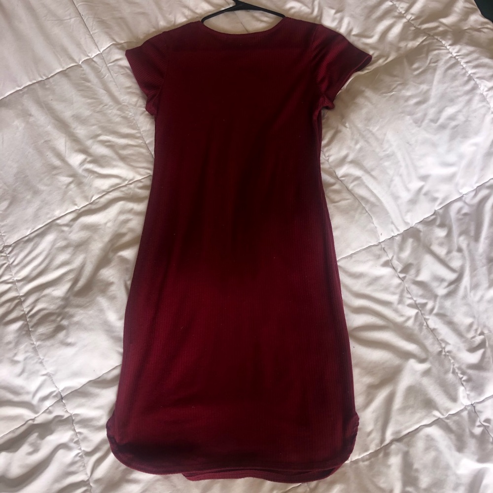 Mid-Thigh Ribbed Dress - Picture 4 of 4